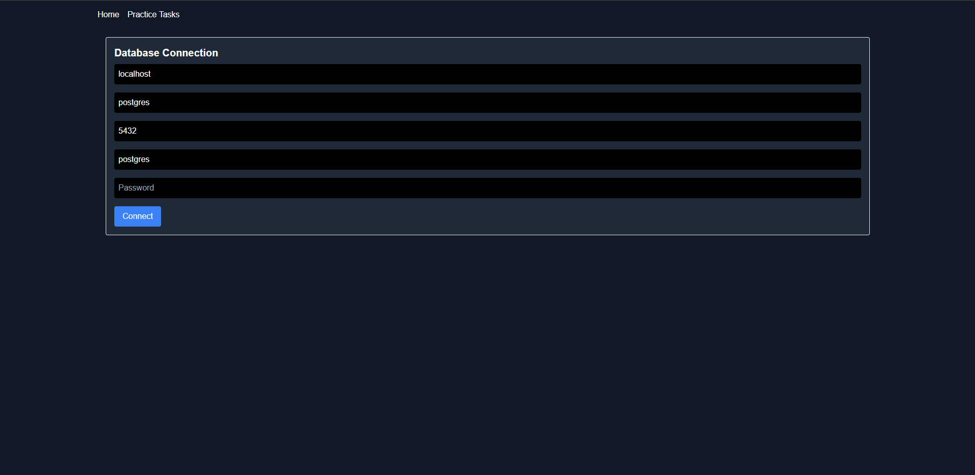 SQL query executer app